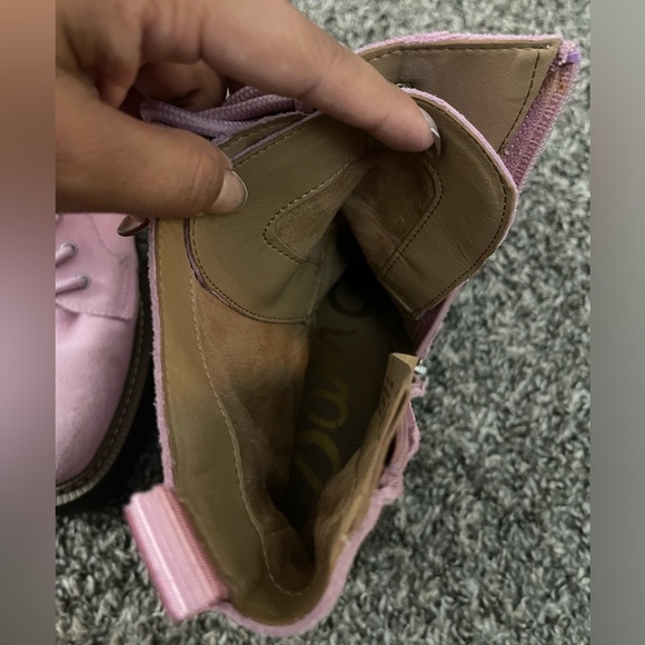 Sam Edelman Lue Lace-Up Combat Booties - Picture 2 of 9